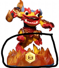 FIRE KRAKEN (SWAP-able) Fire (Skylanders Swap Force) Pre-Owned: Figure Only: Bottom HALF ONLY