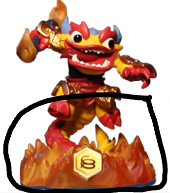 FIRE KRAKEN (SWAP-able) Fire (Skylanders Swap Force) Pre-Owned: Figure Only: Bottom HALF ONLY