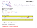 Dreamdust Designs Invoice #245