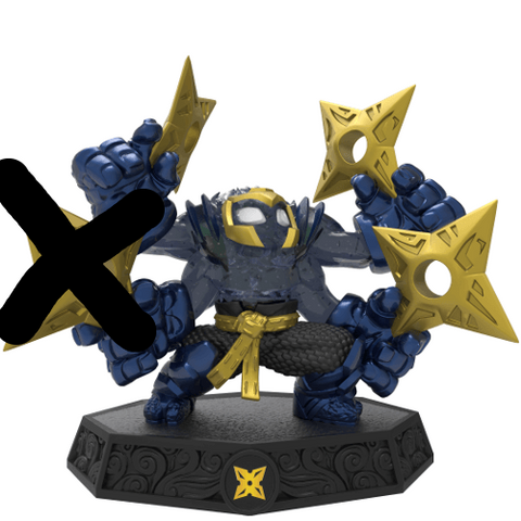 STARCAST (Sensei) Dark (Skylanders Imaginators) Pre-Owned: Figure Only (Broken/Missing 1 Star)