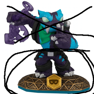 TRAP SHADOW (SWAP-able) Magic (Skylanders Swap Force) Pre-Owned: Figure Only (Bottom Half ONLY)