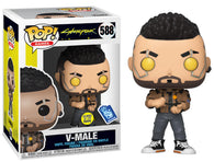 POP! Games #588: Cyberpunk 2077 - V-Male (Glows in the Dark) (Funko Insider Club) (Funko POP!) Figure and Box w/ Protector