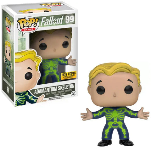 POP! Games #99: Fallout - Adamantium Skeleton [Hot Topic Limited Edition Exclusive] (Funko POP!) Figure and Box w/ Protector