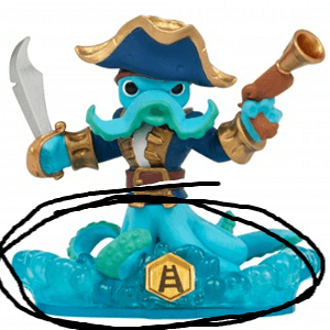 WASH BUCKLER (SWAP-able) Water (Skylanders Swap Force) Pre-Owned: BOTTOM HALF ONLY