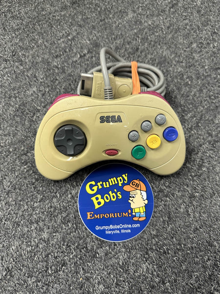 Wired Controller - Official - Import - White - JPN HSS-0101 (Sega Saturn) Pre-Owned