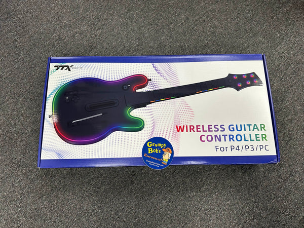Wireless Guitar with LED for PS4 & PS3 (TTX Tech) Pre-Owned w/ Dongle