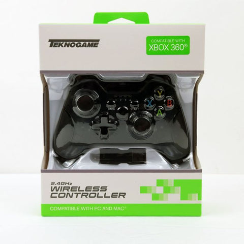 Wireless Controller - Clear Black - Teknogame (Xbox 360) NEW
