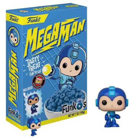 Funko’s Multigrain Cereal: Megaman Edition w/ Pocket POP (GameStop Exclusive) (05/24/19) (Funko) Sealed (Box Damage) NOT FOOD/DO NOT EAT/Sold as Collectible