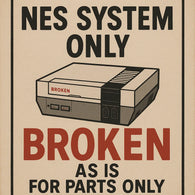 BROKEN: System ONLY - Original NES - Front Loader (Nintendo) Pre-Owned (As Is/Broken/For Parts)