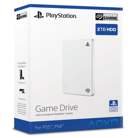 External Hard Drive - 2TB - Game Drive - White - SRD00F1 (Seagate) (Playstation 4) Pre-Owned