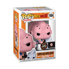 POP! Animation #1464: Dragon Ball Z - Super Buu with Ghost (Limited Edition Glow Chase) (Pre-Release Sticker) (Chalice Collectibles Exclusive) (Funko POP!) Figure and Box w/ Protector