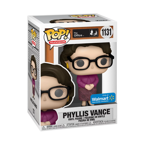 POP! Television #1131: The Office - Phyllis Vance (Walmart Exclusive) (Funko POP!) Figure and Box w/ Protector