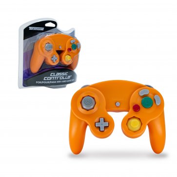 Wired Controller - Orange (TeknoGame) (GameCube) NEW