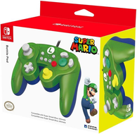 Wired Controller - Super Mario: Luigi Edition - Green/Blue (Hori Battle Pad) (Nintendo Switch) NEW