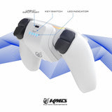 Extended Battery Pack for DualSense PS5 Controller - White (KMD) (Playstation 5) NEW