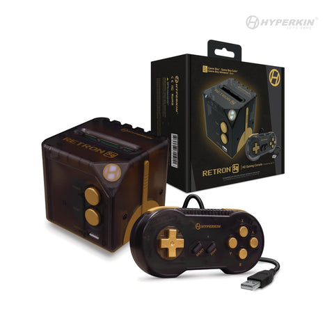 RetroN Sq: HD Gaming Console (Black Gold Edition) (Hyperkin) NEW