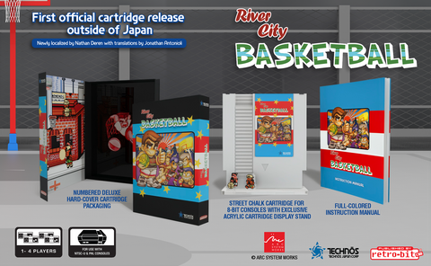 River City Basketball - Collector's Edition (Retro-Bit) (Technos) (Nintendo) NEW (◕‿‿◕｡)