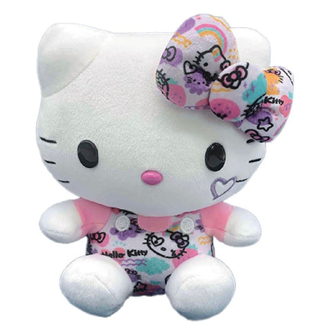 Hello Kitty Colorful Graffiti Plush - 7" (Sanrio) NEW