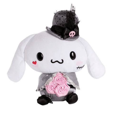 Cinnamoroll Halloween Black Rose Plush - 10" - NEW