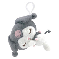 Kuromi Expressive Face Sleeping Clip-on Plush - 5" (Sanrio) NEW