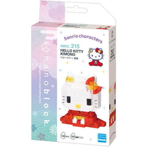 Sanrio Hello Kitty (Kimono) Nanoblock Character Collection Series - NEW (◕‿‿◕｡) No Discounts
