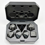 7-Piece LED RGB Light Up Tabletop Dice Set with Rechargeable Case (TTX) NEW