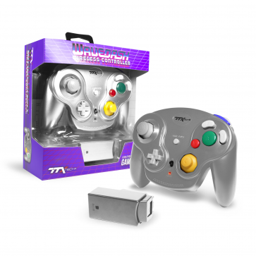 Wireless Controller - Wavedash 2.4GHZ - Silver (TTX Tech) (GameCube) NEW