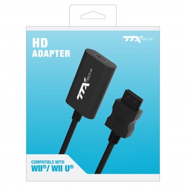 HD Adapter - Black (TTX Tech) (Wii / Wii U) NEW