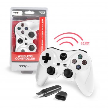 Wireless Controller - White (TTX Tech) (PlayStation 3) NEW