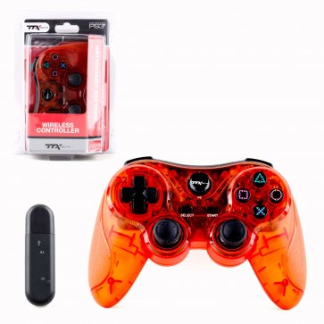 Wireless Controller - Clear Red (TTX Tech) (PlayStation 3) NEW