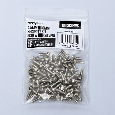 2.5mm Tri-Wing Security Screws - Silver - 100 pcs (TTX Tech) (Game Boy Advance & GameBoy Color - Systems) NEW