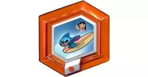 Hangin' Ten Stitch with Surfboard (Orange Variant) (Disney Infinity 1.0) Pre-Owned: Power Disc Only