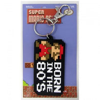 Super Mario Bros.: Born in the 80's (Nintendo) (Pyramid America) (Soft PVC Keychain) NEW