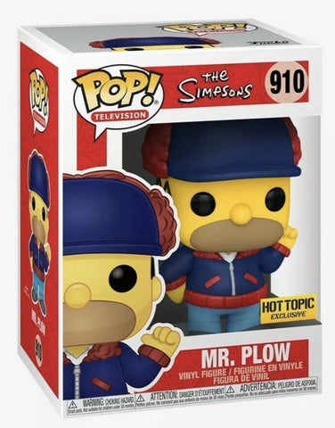 POP! Television #910: The Simpsons - Mr. Plow (Hot Topic Exclusive) (Funko POP!) Figure and Box w/ Protector