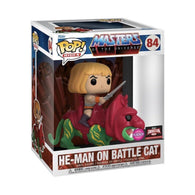 POP! Rides #84: Masters of The Universe - He-Man on Battle Cat (Flocked) (2022 Target Con Limited Edition Exclusive) (Funko POP!) Figure and Box w/ Protector