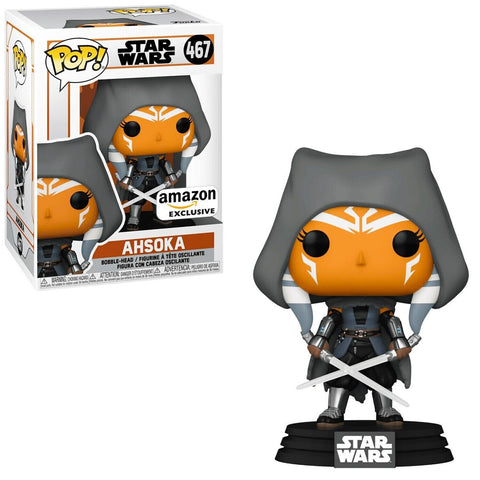 POP! Star Wars #467: Ahsoka (Amazon Exclusive) (Funko POP! Bobblehead) Figure and Box w/ Protector