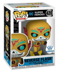 POP! Heroes #420: DC Super Heroes - Reverse Flash (Funko.com Exclusive) (Funko POP!) Figure and Box w/ Protector