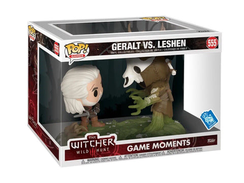 POP! Games (Game Moments) #555: The Witcher III Wild Hunt - Geralt vs. Leshan (Funko Insider Club) (Funko POP!) Figure and Box