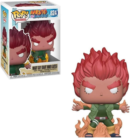 POP! Animation #824: Naruto Shippuden - Might Guy (Eight Inner Gates) (Funko POP!) Figure and Box w/ Protector