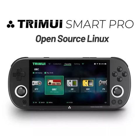 System - TG5040 - Black (Handheld Game Console) (Trimui Smart Pro) Pre-Owned: System, Charging Cable, 64GB Micro SD Card, Manual Insert, and Box