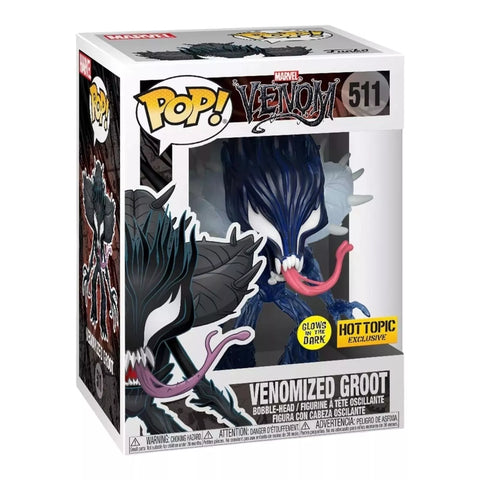 POP! Marvel #511: Venom - Venomized Groot (Glows in the Dark) (Hot Topic Exclusive) (Funko POP!) Figure and Box w/ Protector