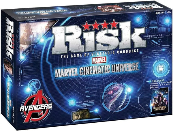 Risk: Marvel Cinematic Universe Edition w/ Guardian of The Galaxy Card Game (USAopoly) (Hasbro) (Board Game) New