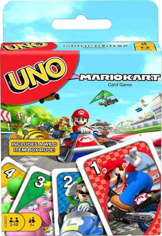 UNO: Mario Kart Edition (Mattel Games) Pre-Owned: 112 Cards, Instructions, and Box