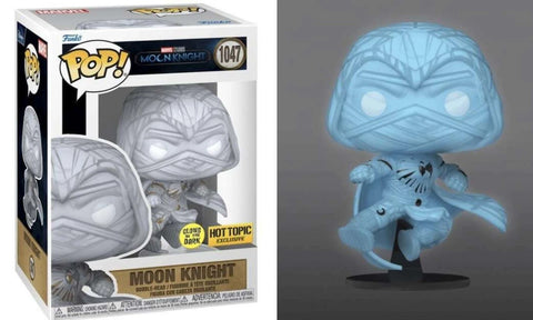 POP! Marvel Studios #1047: Moon Knight (Glows in the Dark) (Hot Topic Exclusive) (Funko POP!) Figure and Box w/ Protector