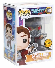 POP! Marvel #198: Guardians of the Galaxy Vol. 2 - Star-Lord (Limited Edition Chase) (Funko POP!) Figure and Box w/ Protector