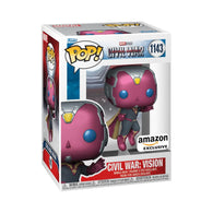 POP! Marvel Studios #1143: Captain America Civil War - Vision (Amazon Exclusive) (Funko POP!) Figure and Box w/ Protector