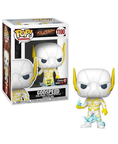 POP! Television #1100: The Flash - Godspeed (Glows in the Dark) (GameStop Exclusive) (Funko POP!) Figure and Box w/ Protector