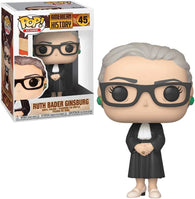 POP! Icons #45: American History - Ruth Bader Ginsburg (Funko POP!) Figure and Box w/ Protector