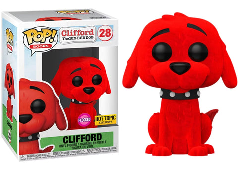 POP! Books #28: Clifford The Big Red Dog - Clifford (Flocked) (Hot Topic Exclusive) (Funko POP!) Figure and Box w/ Protector