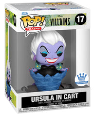 POP! Trains #17: Disney Villains - Ursula In Cart (Funko.com Exclusive) (Funko POP!) Figure and Box w/ Protector